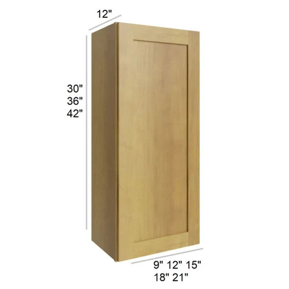 Burnt Sugar Shaker -  RTA Wall Cabinet 15" x 42"