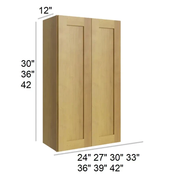 Burnt Sugar Shaker - RTA Wall Cabinet 36" x 36"