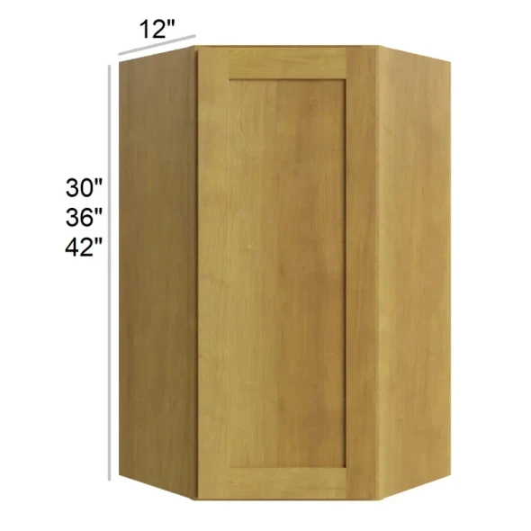 Burnt Sugar Shaker - RTA Wall Diagonal Corner Cabinet 24" x 36"
