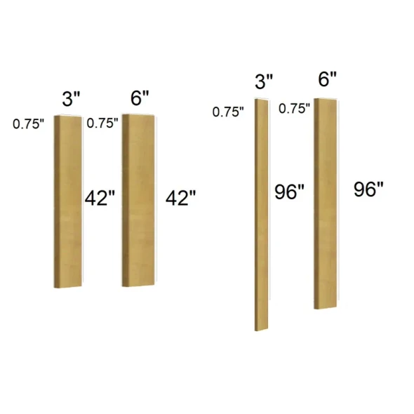 Burnt Sugar Shaker - RTA Wall Filler 3" x 42"