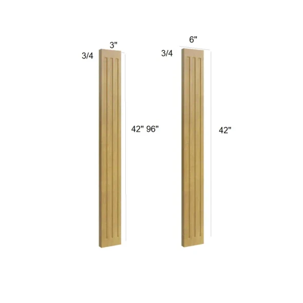 Burnt Sugar Shaker - Wall Fluted Filler 3" x 96"