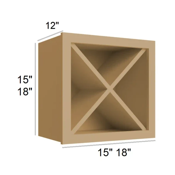 Burnt Sugar Shaker - Wine Storage Cube  18x18