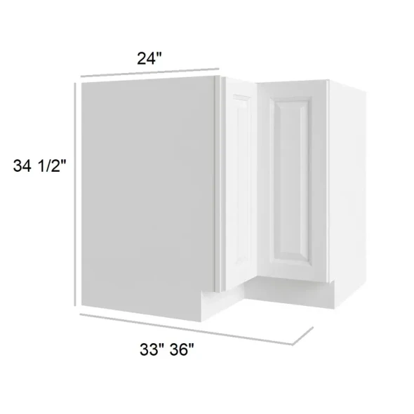Vail White  - RTA Lazy Susan Corner Base Cabinet 36"