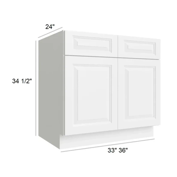 Vail White - RTA Sink Base Cabinet 36"