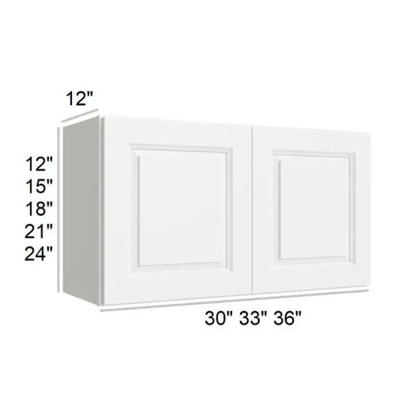 Vail White - RTA Refrigerator Wall Cabinet 36" x 15"