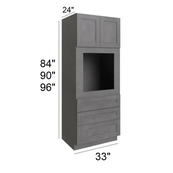 Quik Silver -  RTA Universal Oven Cabinet 33" x 84"