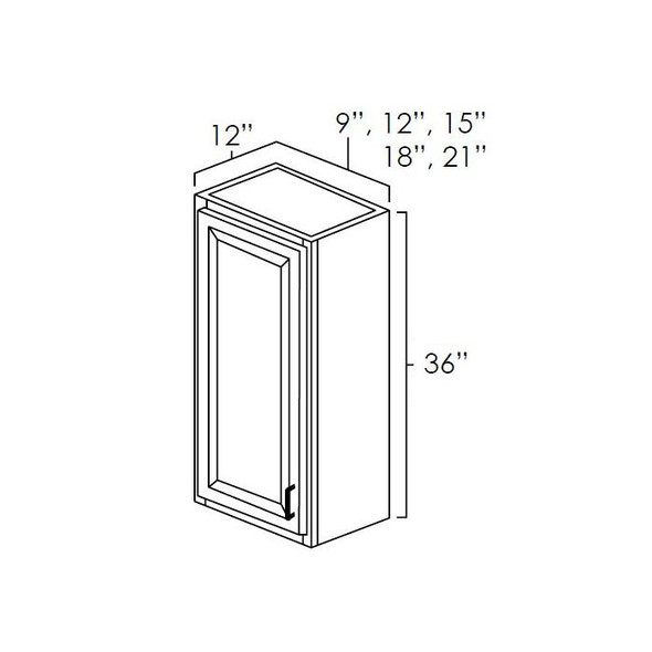 Danmark Mohcha - Wall Cabinet 09" x 36" Danmark Mohcha - Wall Cabinet 09" x 36"