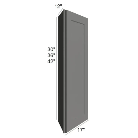 Quik Silver -  RTA Angled End Wall Cabinet 12" x  42"