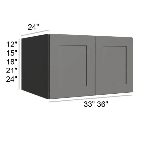 Quik Silver -  RTA Refrigerator Wall Cabinet 36" x 21"