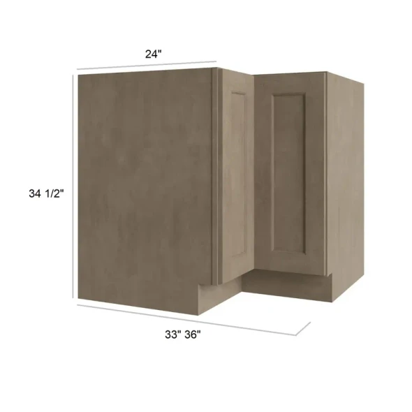 Manatee Gray - RTA Lazy Susan Base Cabinet 33" x 12"
