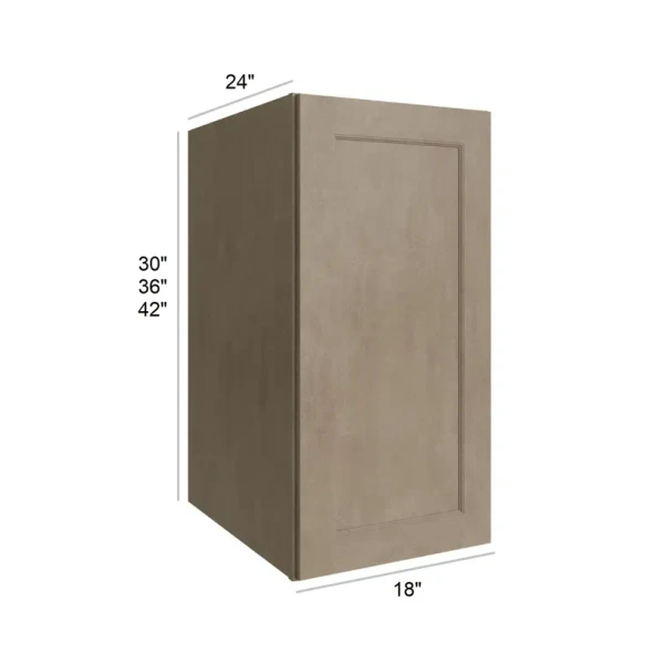Manatee Gray - RTA Utility Wall Cabinet 18" x 36"x24"