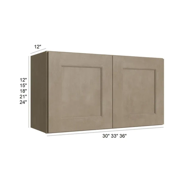 Manatee Gray - RTA Bridge Wall Cabinet 30" x 15"