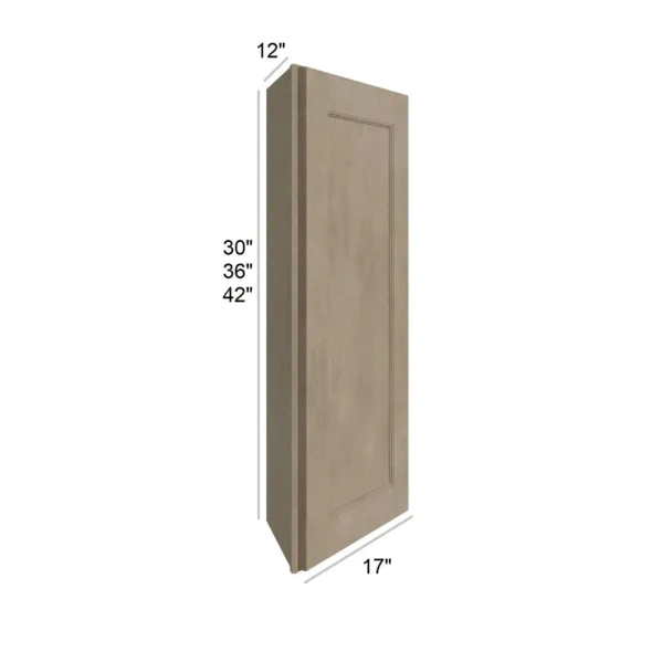 Manatee Gray  - RTA Angled End Wall Cabinet 12" x  42"
