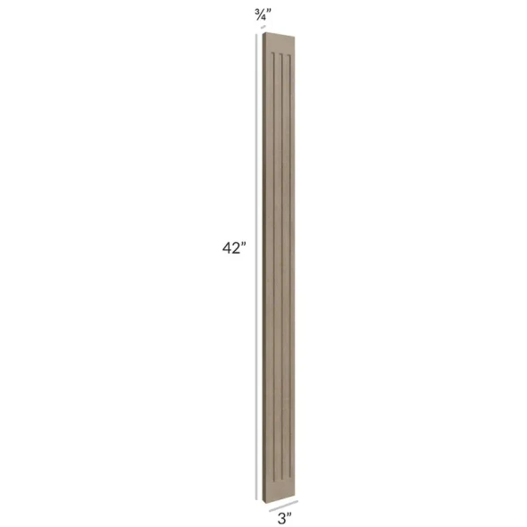 Manatee Gray - Wall Fluted Filler 3" x 42"