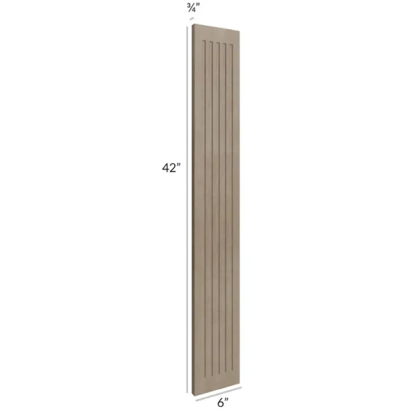 Manatee Gray - Wall Fluted Filler 6" x 42"