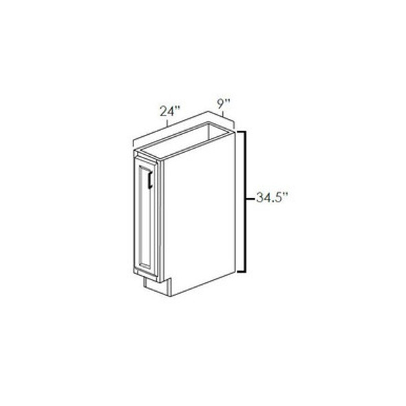 Full size 9|" base cabinet for cookie sheets. Left Full size 9|" base cabinet for cookie sheets. Left