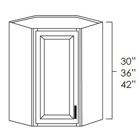 Diagonal Corner Wall Cabinet 2430