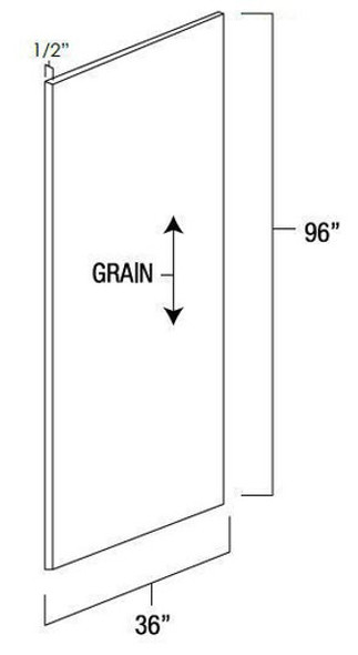 It Measures 36"H X 96"W X 1/2"D Thick It Measures 36"H X 96"W X 1/2"D Thick