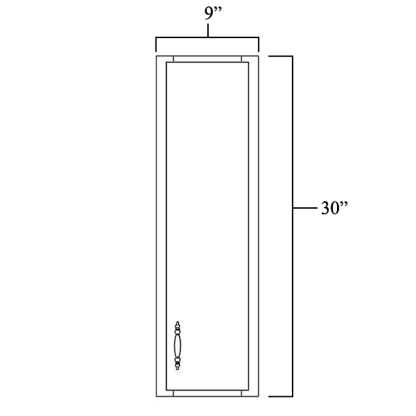Wall Cabinet 09" x 30" Wall Cabinet 09" x 30"