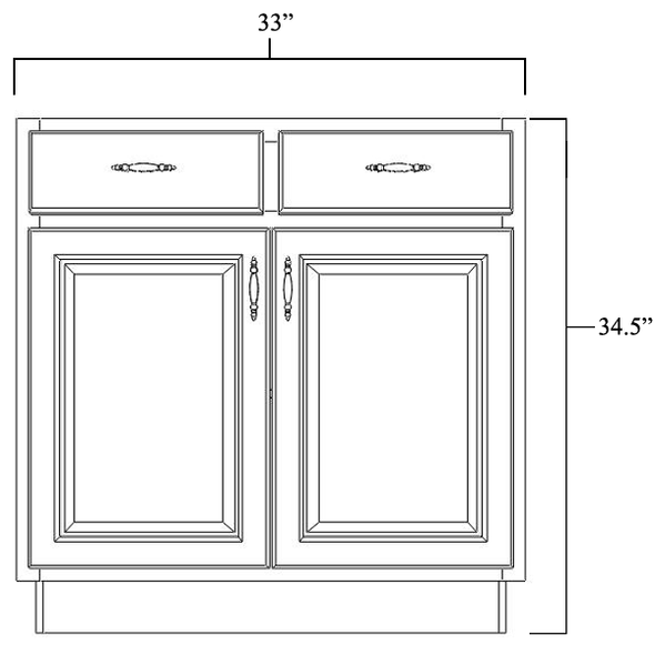Base Cabinet 33" Base Cabinet 33"
