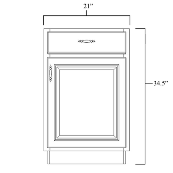 Base Cabinet 21" Base Cabinet 21"