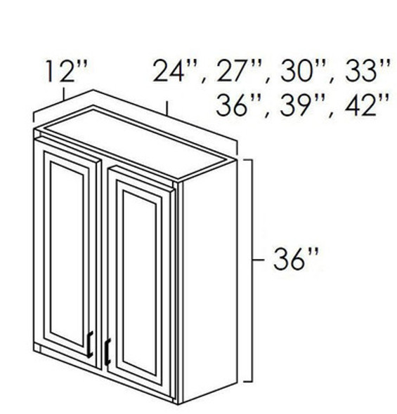 Wall Cabinet 24" x 36" Wall Cabinet 24" x 36"