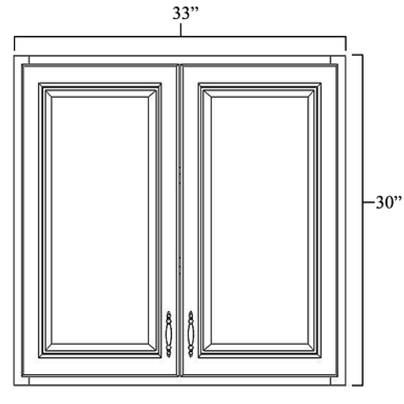 Wall Cabinet 33" x 30" Wall Cabinet 33" x 30"