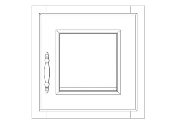 Single Decorative Stacker Wall Cabinet 12" x 12" Single Decorative Stacker Wall Cabinet 12" x 12"