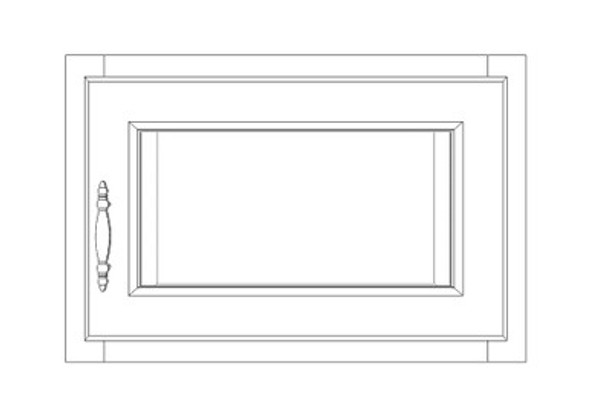 Single Decorative Stacker Wall Cabinet 18" x 12" Single Decorative Stacker Wall Cabinet 18" x 12"
