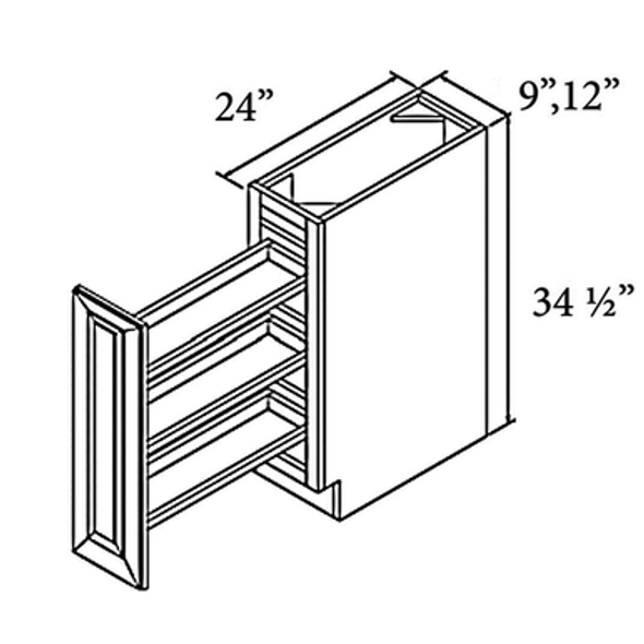 Base spice rack 12" Base spice rack 12"