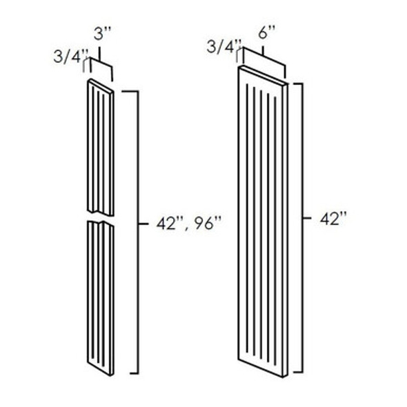 Wall Fluted Filler 342 Wall Fluted Filler 342