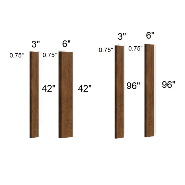 Smokehouse Hickory - Tall Wall Filler 3" x 96"