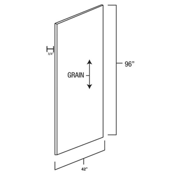 Plywood with banded edges.  All edges are finished