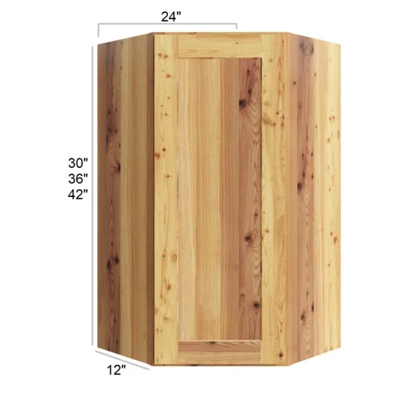 Whitetail Buck Shaker - RTA Wall Diagonal Corner Cabinet 24" x 42"