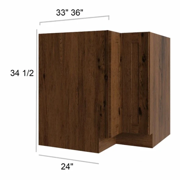 Smokehouse Hickory  - Base Easy Reach Cabinet 33"