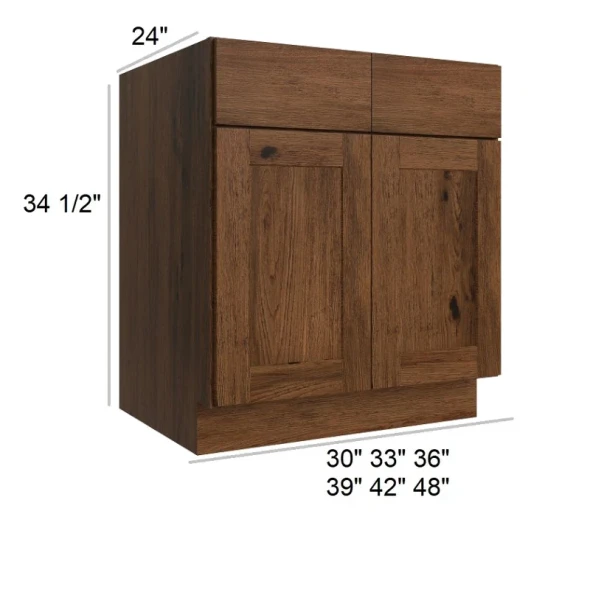 Smokehouse Hickory -  RTA Base Cabinet 30"