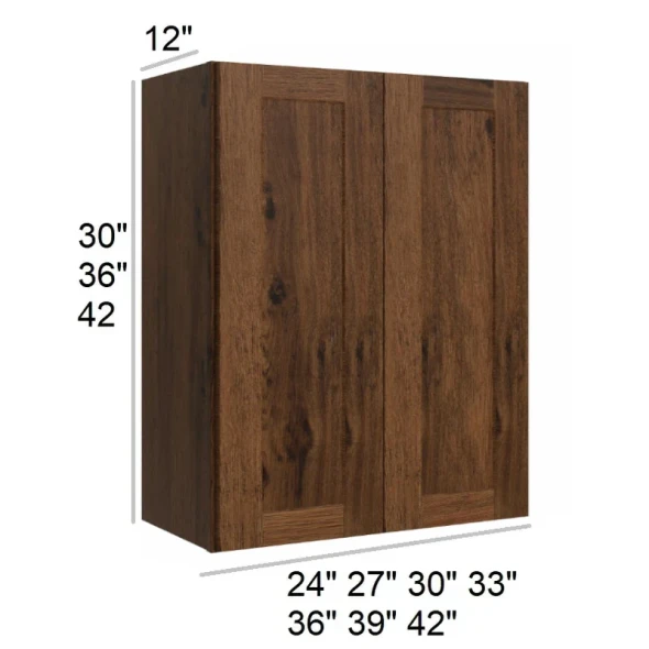 Smokehouse Hickory - RTA Wall Cabinet 30" x 30"