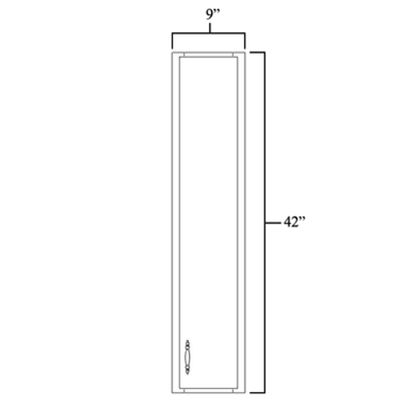 Wall Cabinet 09" x 42"