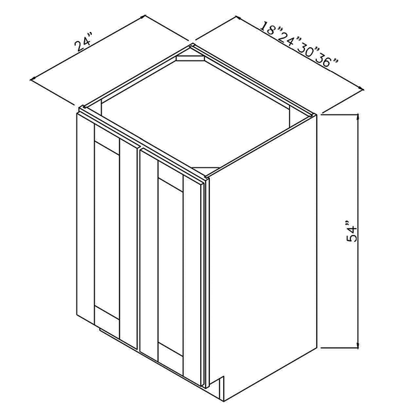 Wall Cabinet 30"X12". It Measures 30"Wx12"Dx12"H