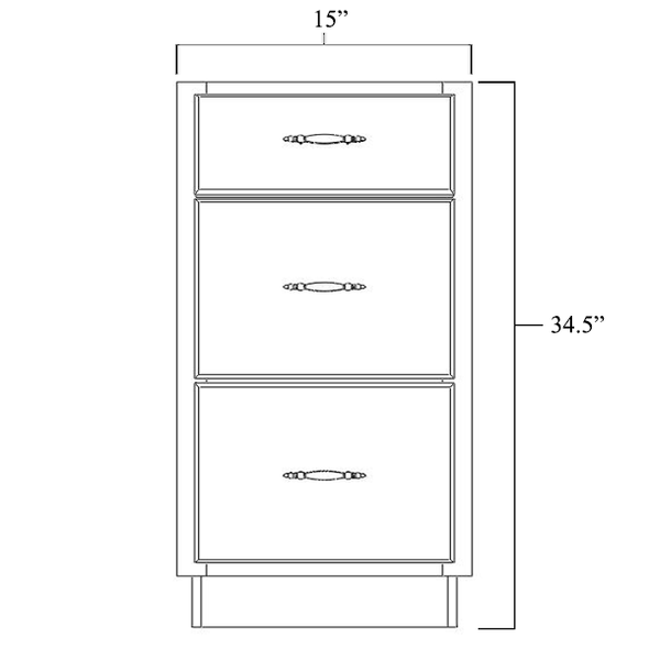 Drawer Base Cabinet 15"
