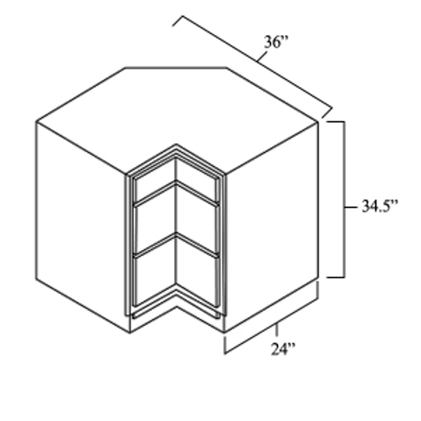 Corner DrawerBase Cabinet 36