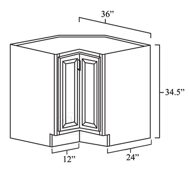 Lazy Susan Corner Base Cabinet 36