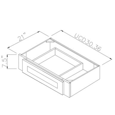 Under counter drawer 36"