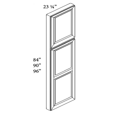 Matching Tall End Panel for Pantry or Stacked cabinets