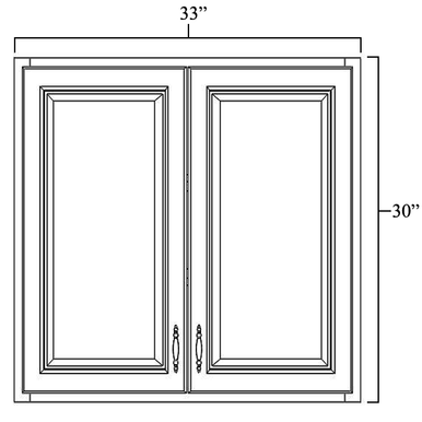 Wall Cabinet 33" x 30"