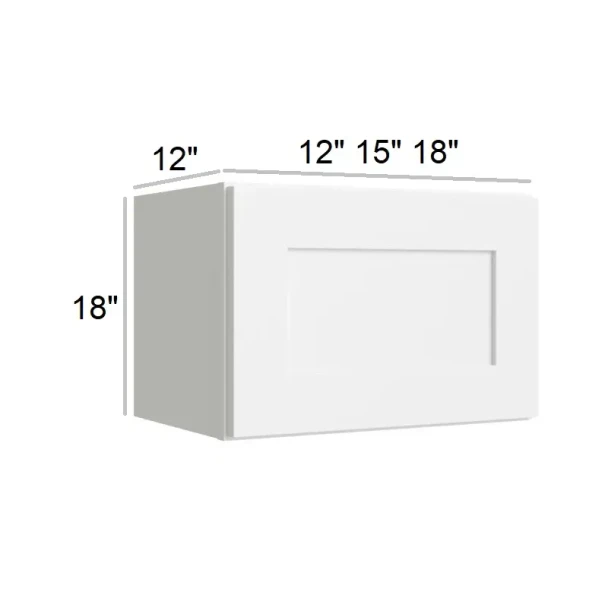 Artic Polar White RTA Wall Cabinet 18" x 18"
