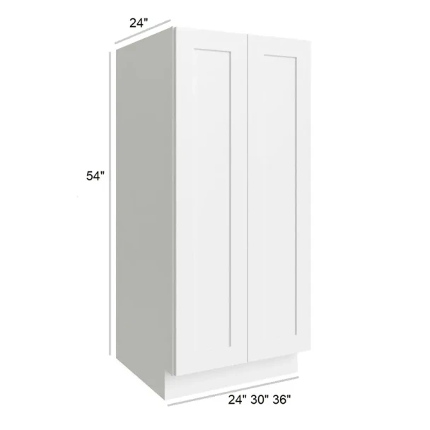 Arctic Polar White -  RTA Utility Base Cabinet 30"x54"x24"