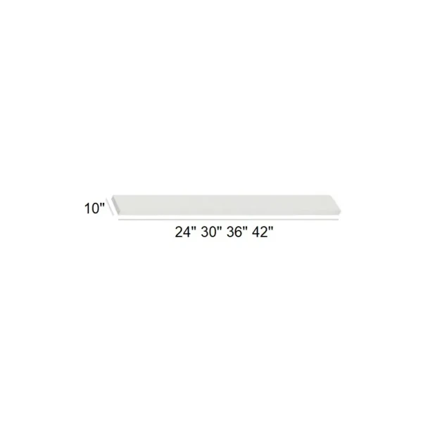 Arctic Polar White - Free Floating Shelf 36"