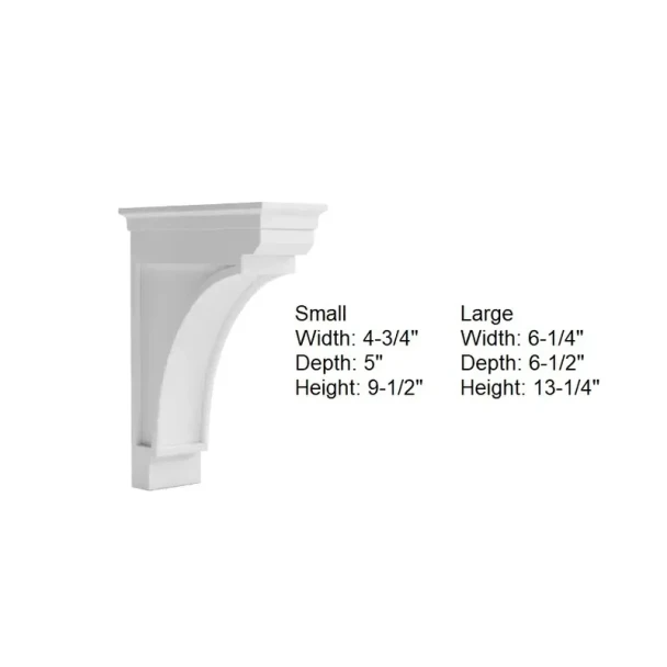 Arctic Polar White - Large Corbel