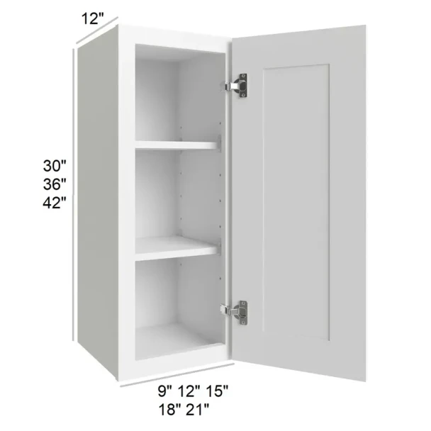 Arctic Polar White  -  RTA Wall Cabinet 15" x 42"